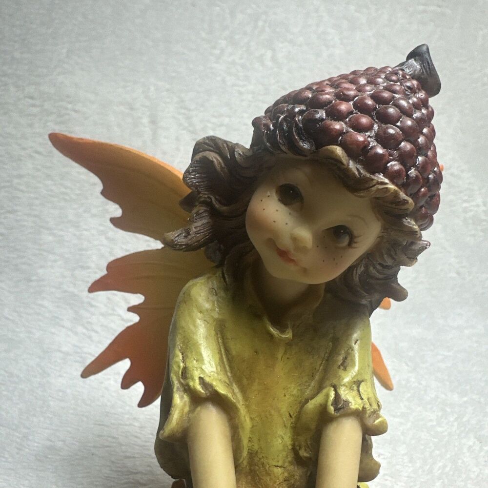 PUMPKIN PATCH SITTING FAIRY FIGURINE 6” & STANDING FAIRY FIGURINE 8” NEW IN BOX - Picture 15 of 15